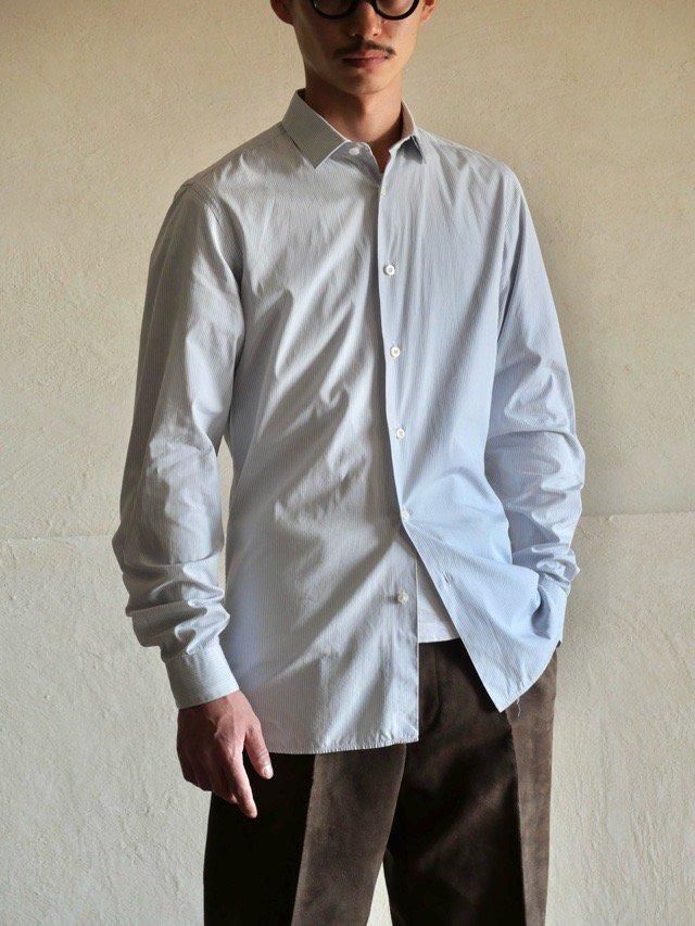 00's PRADA Cotton Stripe Dress Shirt
