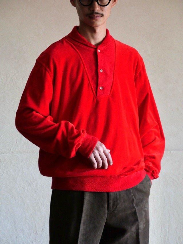 1990's Bloomingdale's "y.e.s." Velour Pullover Shirt