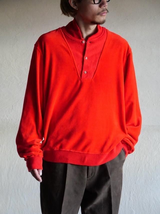 1990's Bloomingdale's "y.e.s." Velour Pullover Shirt