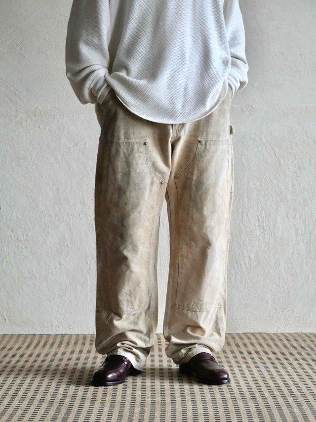 1990's Vintage Carhartt Double-knee Duck Pants / Made in the USA.