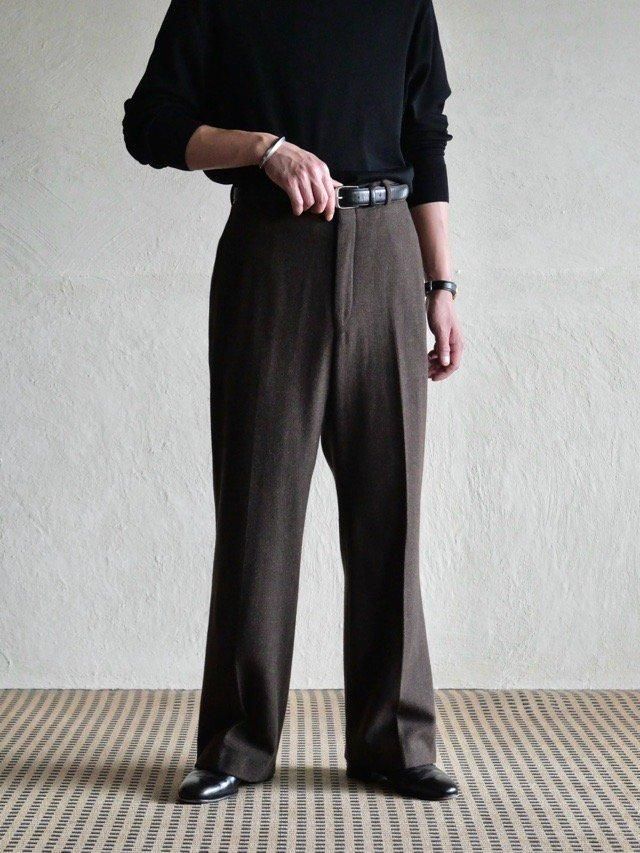 1980's Vintage STAFFORD Wool Trousers, BROWN