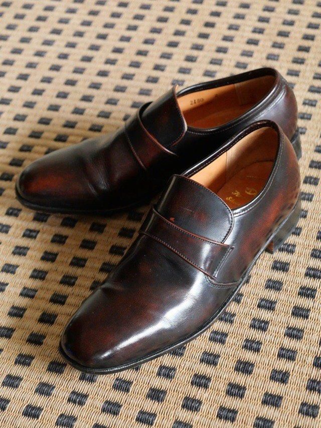 1980's Vintage DACK'S Leather Slip-on Shoes / &#127464;&#127462;Made in CANADA.