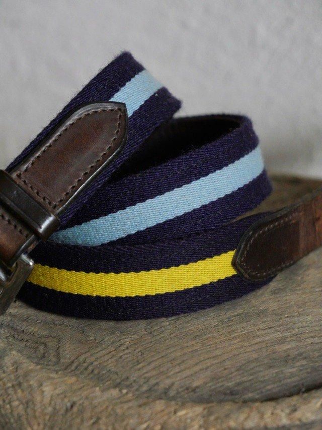 Nepenthes Leather&Tape Belt, Made in England.