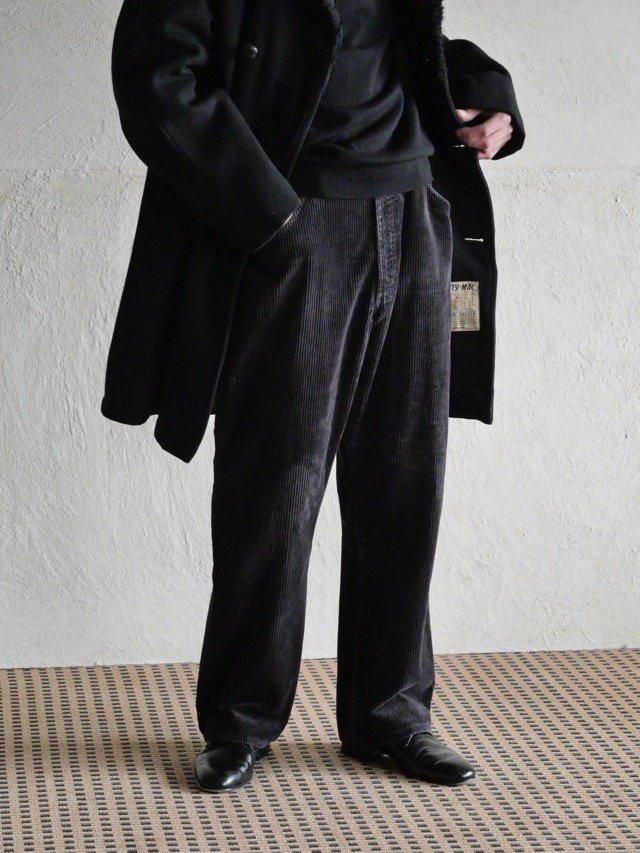 1990's Nazareno Gabrielli Corduroy Trousers&#127470;&#127481;FADE BLACK