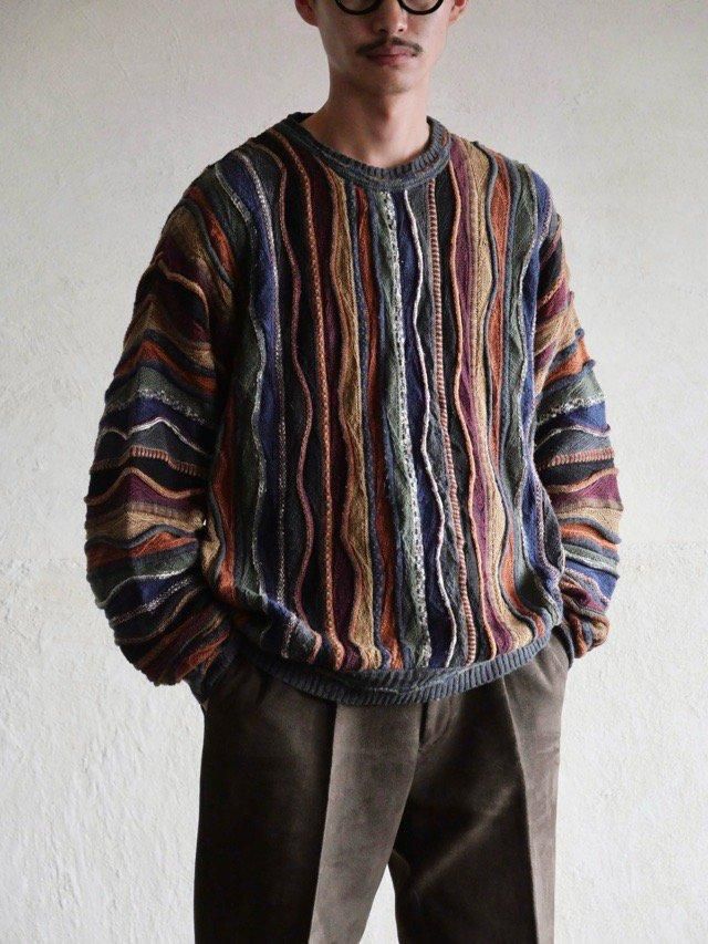1990's CottonAcryl 3D Knit Sweater