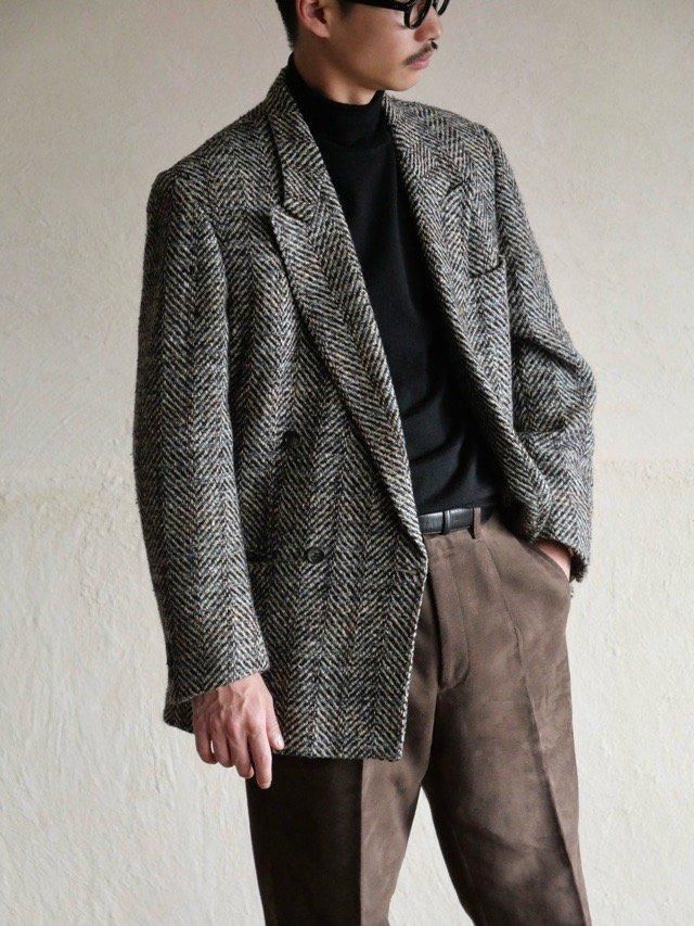 1980's Vintage SaintJohn HerringBone Tweed JKT