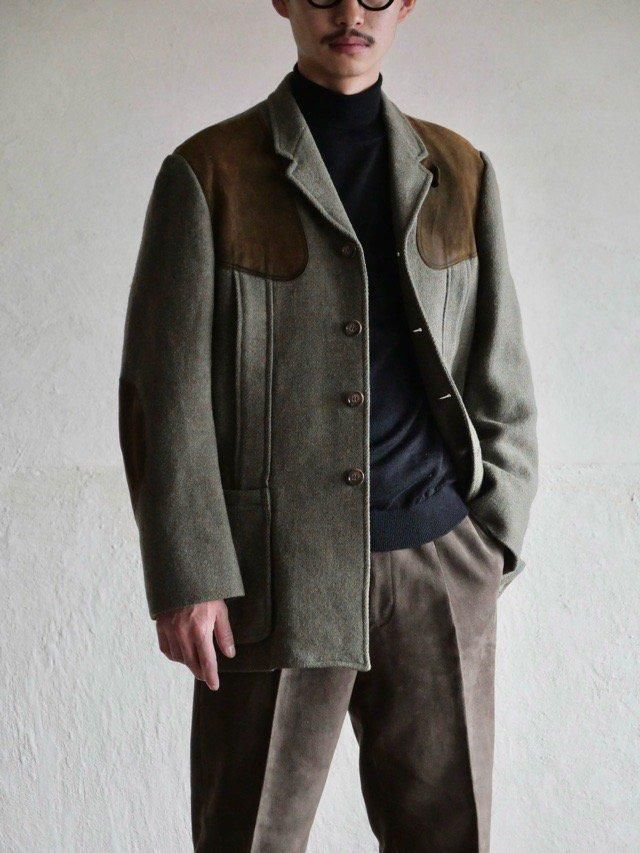 ~1980's Vintage EddieBauer Norfolk HarrisTweed JKT