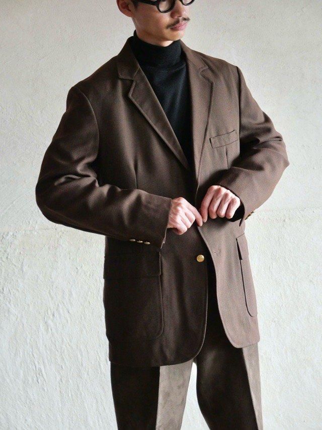 1980's Vintage MIDDISHADE Blazer, BROWN