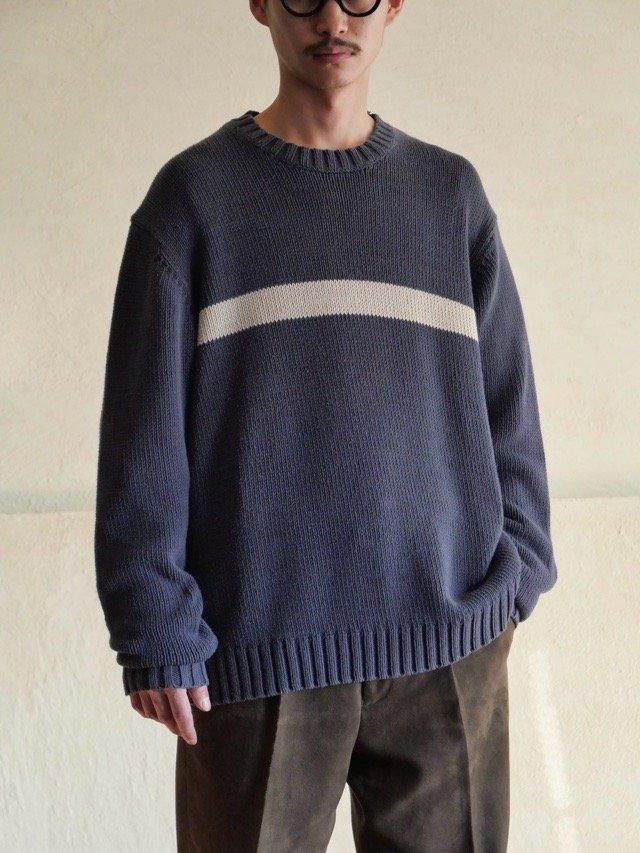 1990~00s OLD NAVY Cotton Line Knit Sweater