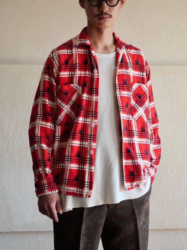 1950~60's Polar Printed Flannel Shirt "Blur"