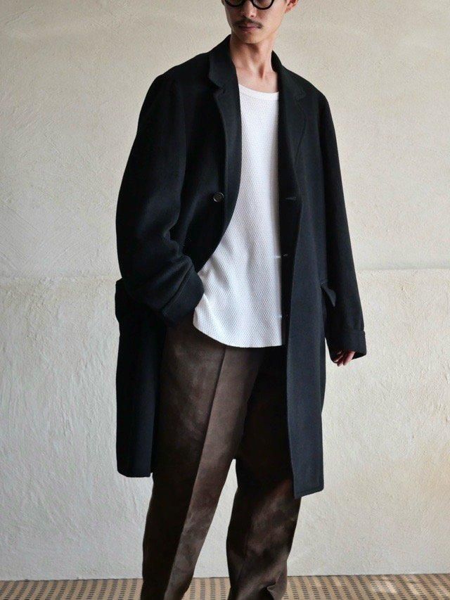 1960's Vintage Cashmere100% Black Coat