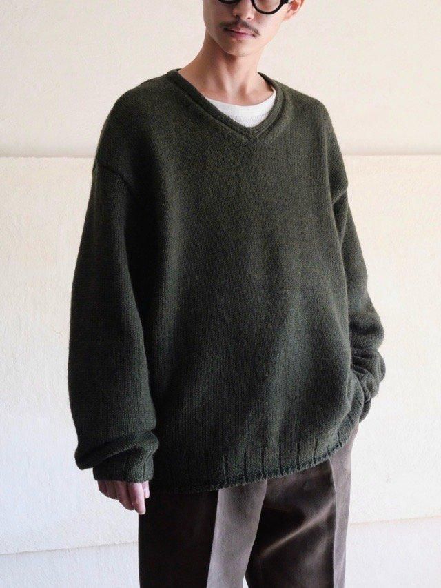 1990's J.CREW V-neck Wool Knit Sweater