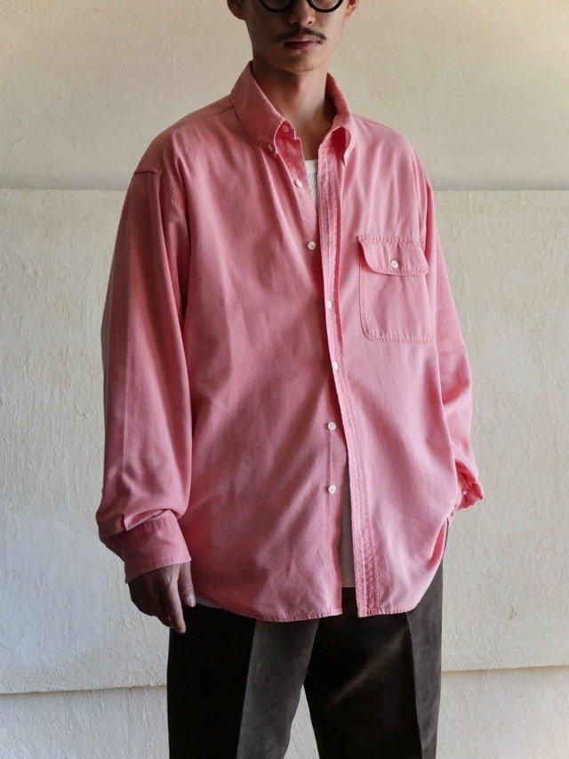 1990's OldGAP Pink Oxford Cotton B.D.Shirt