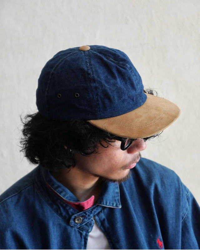 1990~00's Denim 2tone Cap, Made in USA