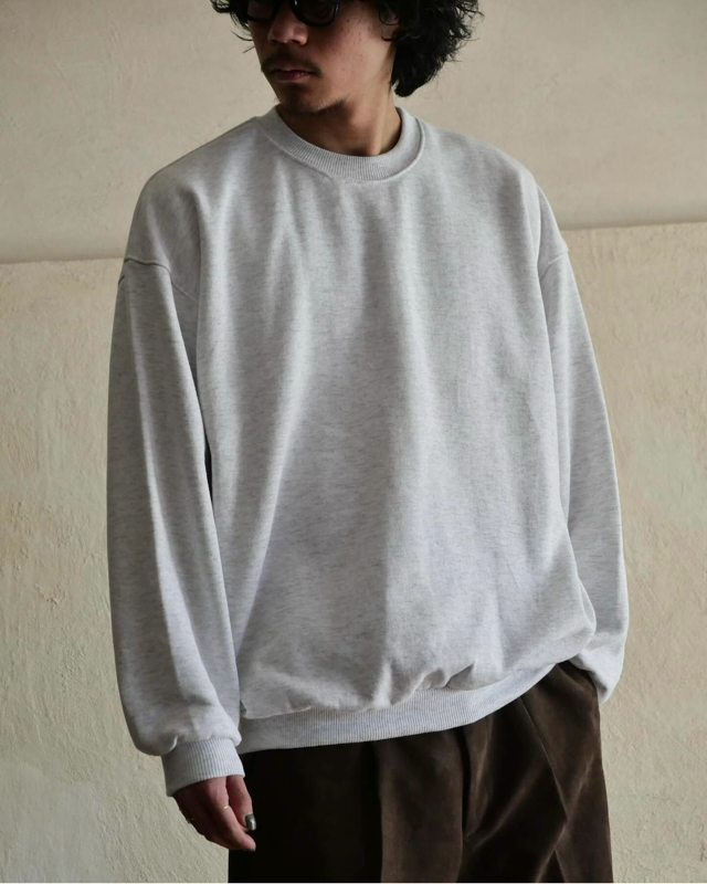 1990's~00' Mod Plain Gray Sweat
