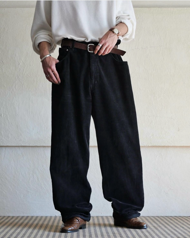 1990~00's Loose Fit 5Pockets Corduroy Trousers