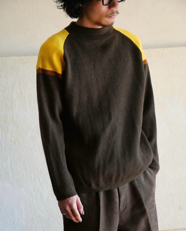 1980's DOWN FILL COUNTRY Ski Knit Sweater&#127820;&#127851;