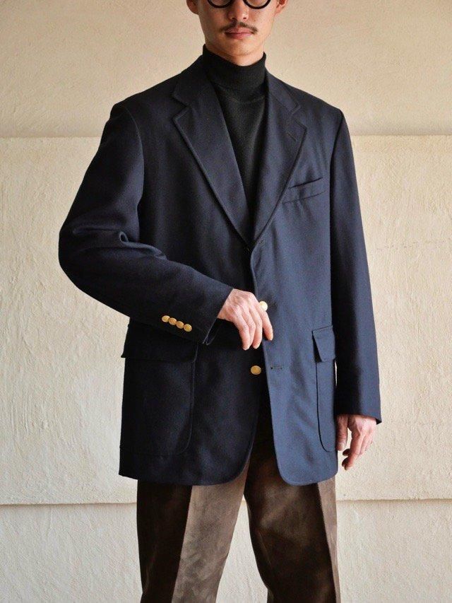 1980~90's Hickey's Wool Navy Blazer 