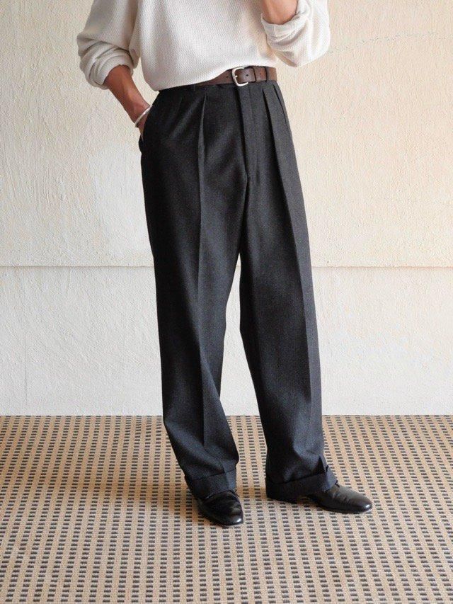 1980's Brooks Brothers Gray Flano Trousers