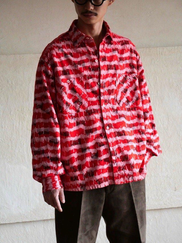 1990~00's NAFNAF Printed "POSCA" Boarder Shirt
