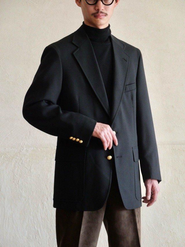 1970~80's USA Vintage JohnWeitz Black Blazer