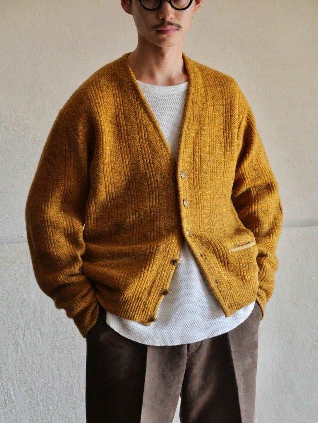 1960~70's Vintage PURITAN Made in U.S.A.
WoolAcryl Knit Cardigan
