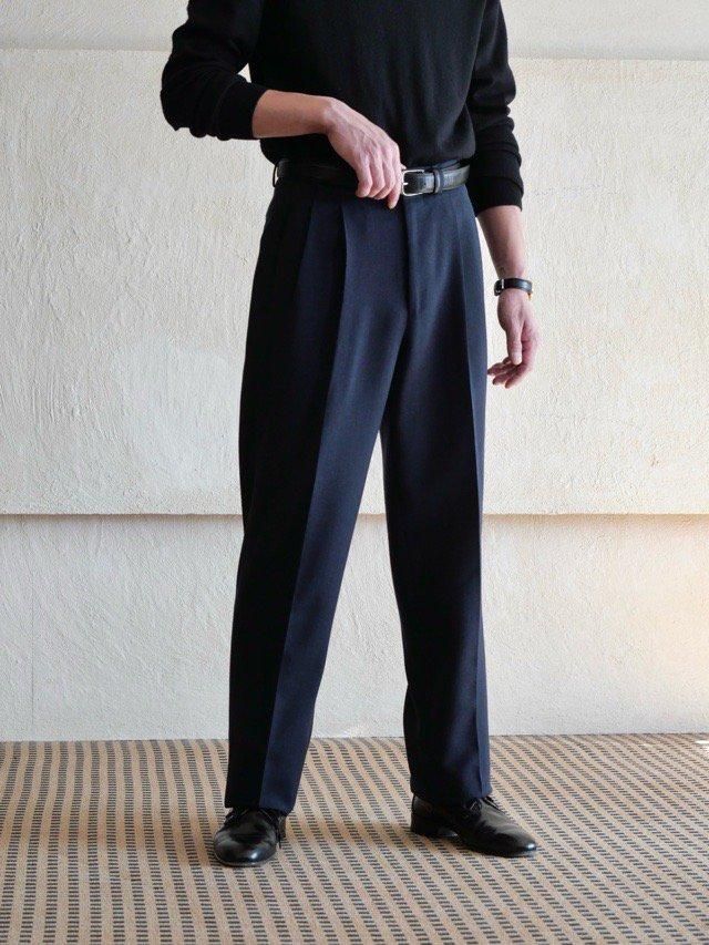 Ermenegildo Zegna Wool Gabardine 2tucks Trousers