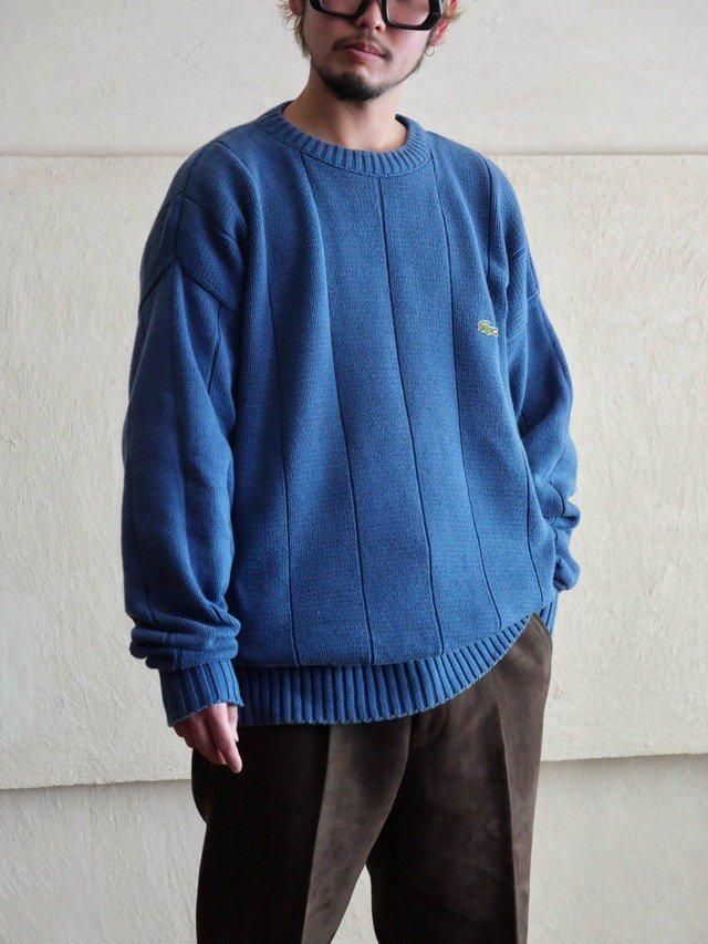 1980~90's IZOD LACOSTE Cotton Knit Sweater, Made in USA