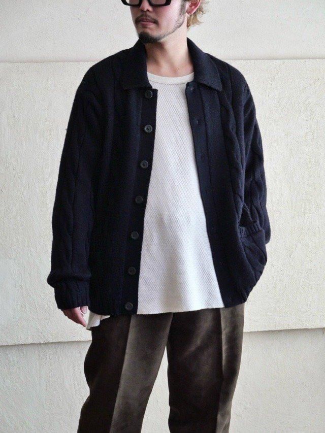 1990's BRAMANTE Wool Cardigan, Made in Italy