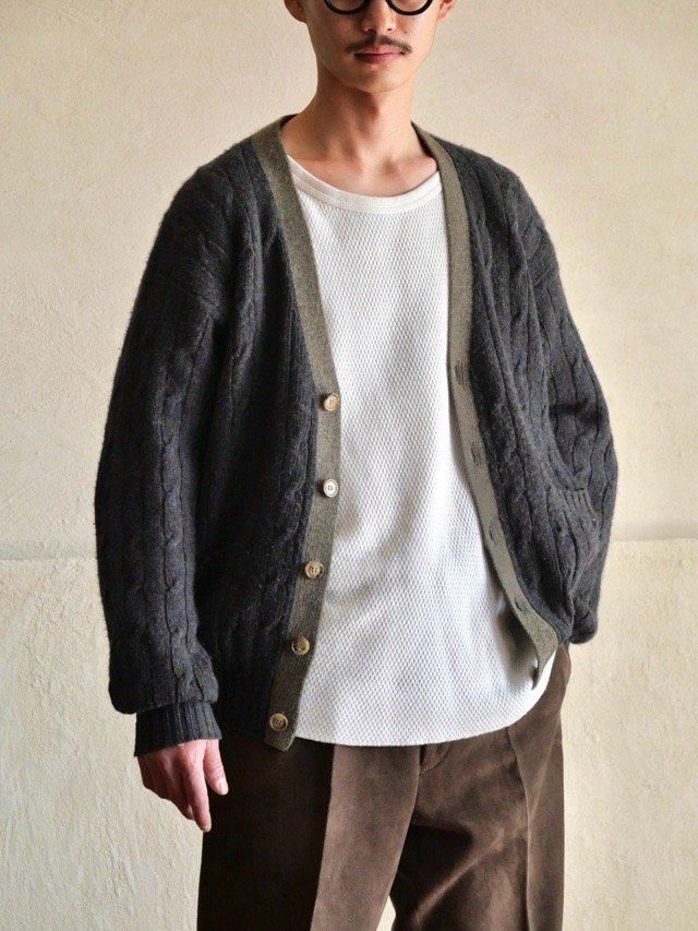 1990's ETRO Wool Cable Knit Cardigan