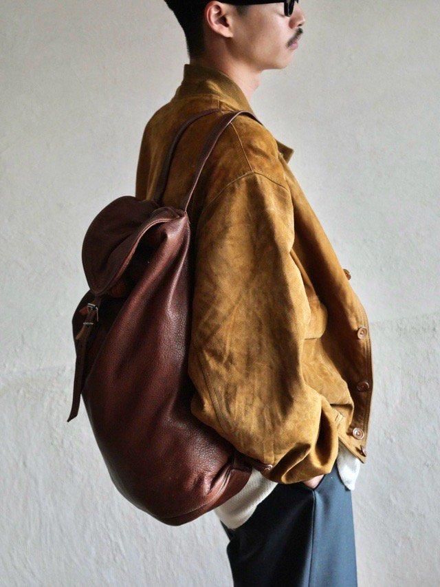 1990's Italian Vintage Leather Backpack