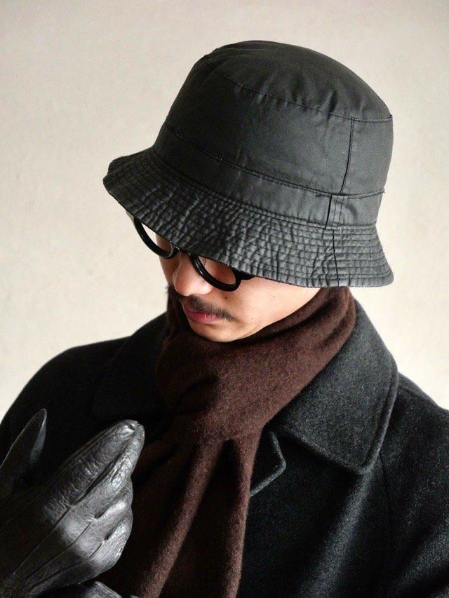 ~00's Polyurethane Coating Cotton Hat, Made in Italy.