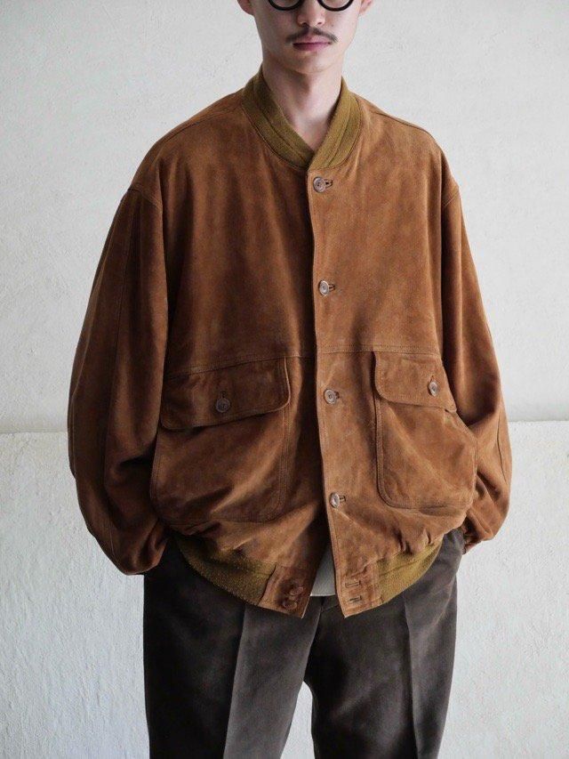 1980~90's Italian Vintage VALSTAR Goat-Suede Blouson