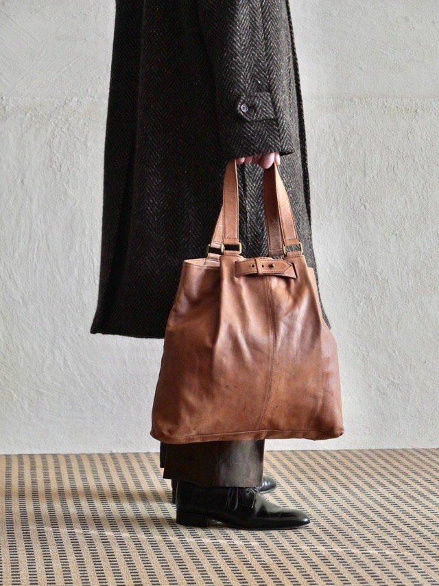 Unknown Soft Leather Tote Bag, Brown