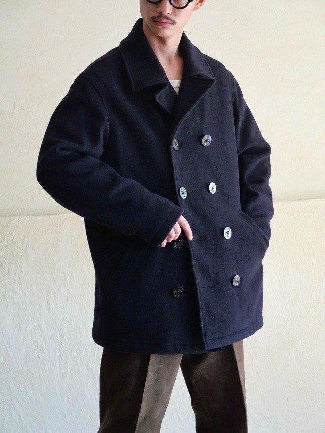 00s GAP 10buttons Melton Pea-coat