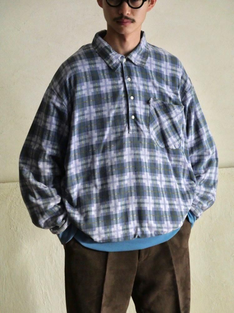 1990's HABAND Pullover Shirt
"Printed Cotton Flannel & Thermal"
