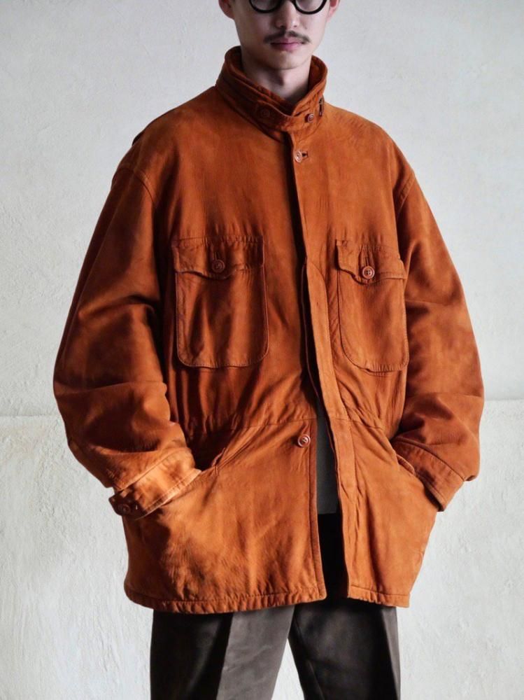 1990's Italian Vintage Leather M-65 Type Jacket