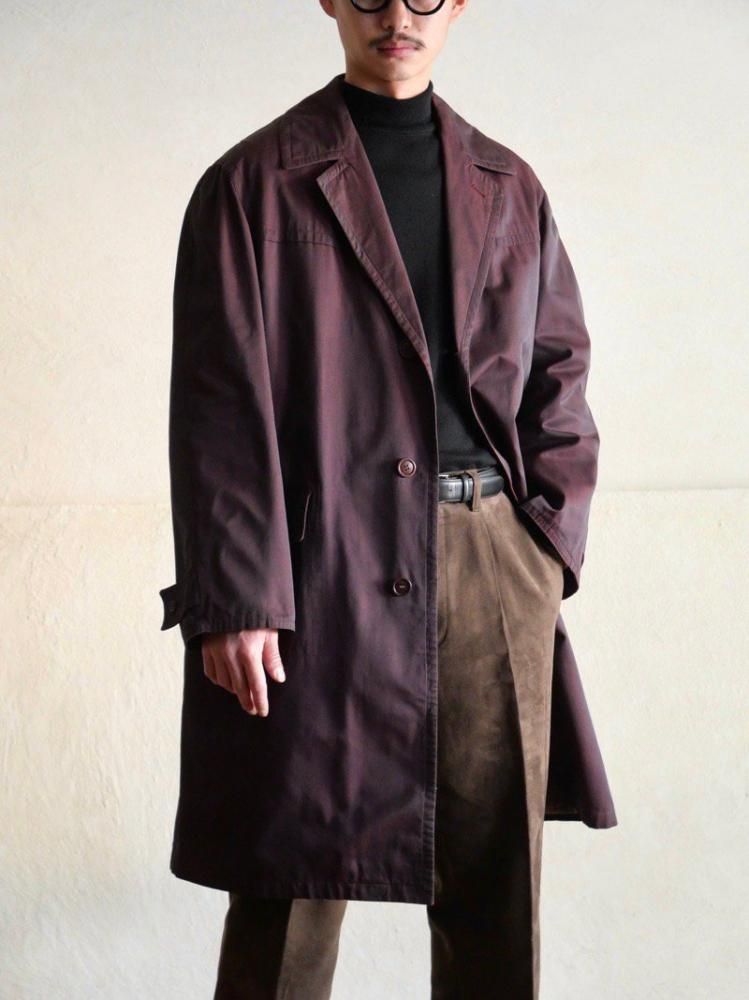 1960's Italian Vintage Gabardine Coat, with Cap
