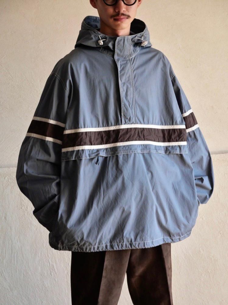 OLDNAVY Hard-Cotton Shell Anorak, Blue&Brown