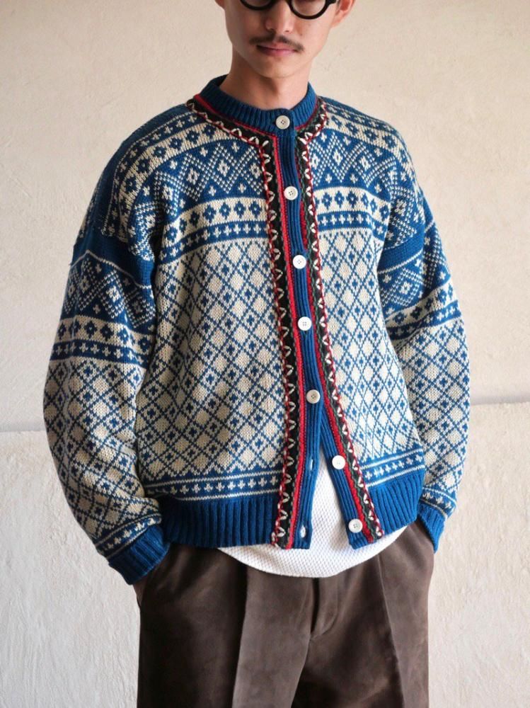 1960's Vintage Nordic Wool Knit Cardigan