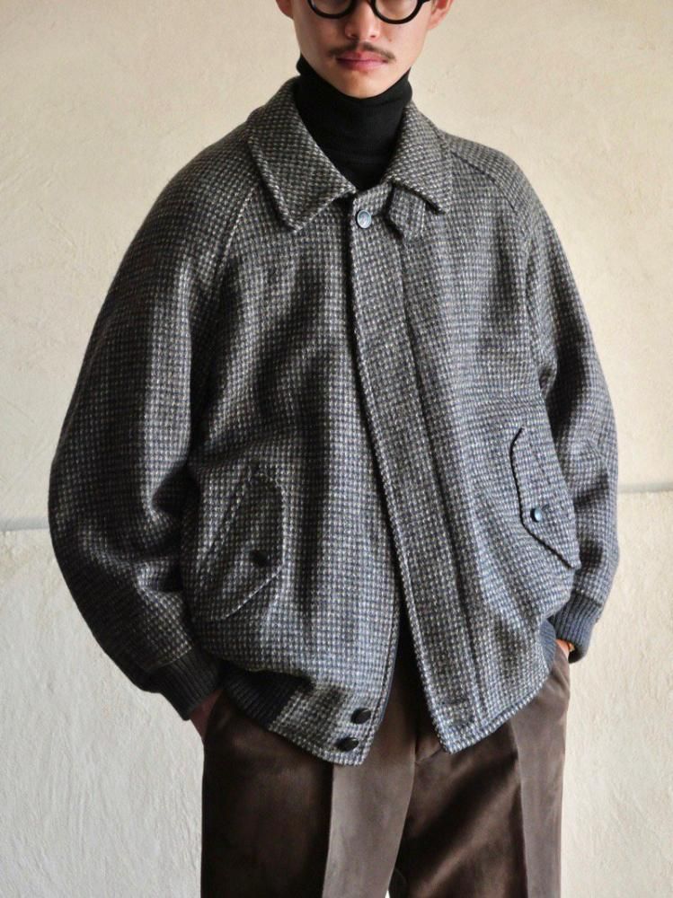 1980's Vintage Burberrys' Tweed Harrington JKT