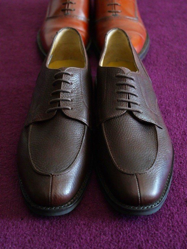 BrooksBrothers 346 Leather Shoes, Dark Brown