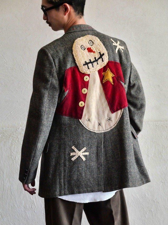 1980's Herringbone Tweed Custom Jacket