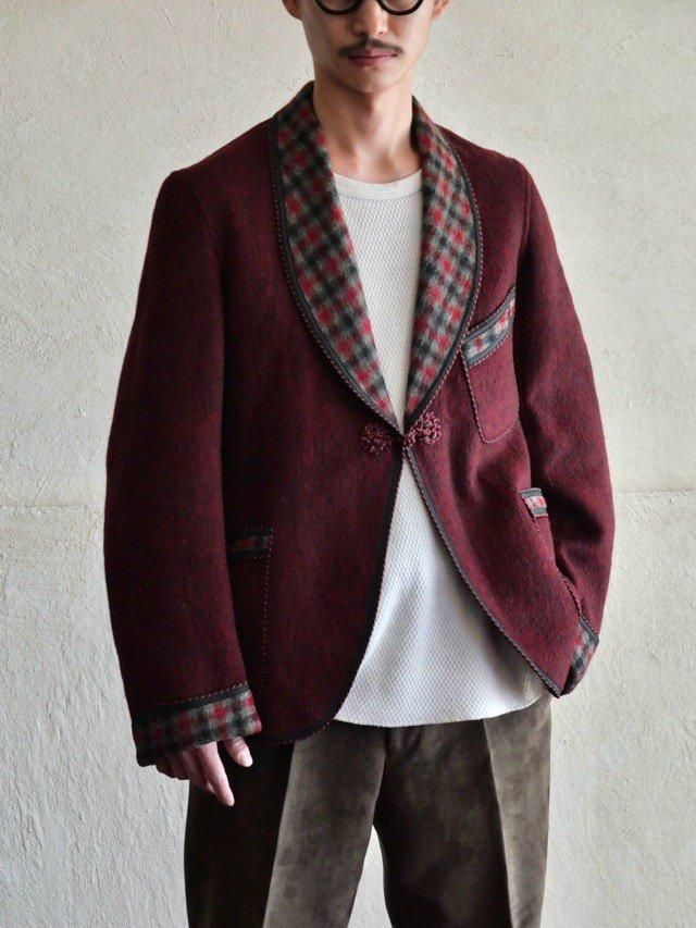 1940~50's Vintage Smorking Wool Jacket