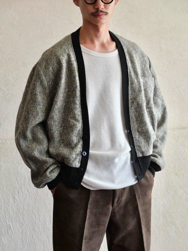 1950~60's Vintage Tweed Short Blouson(Cardigan)