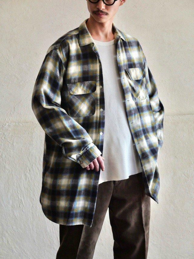 1960's Vintage BRENT Ombre Check Long Shirt
