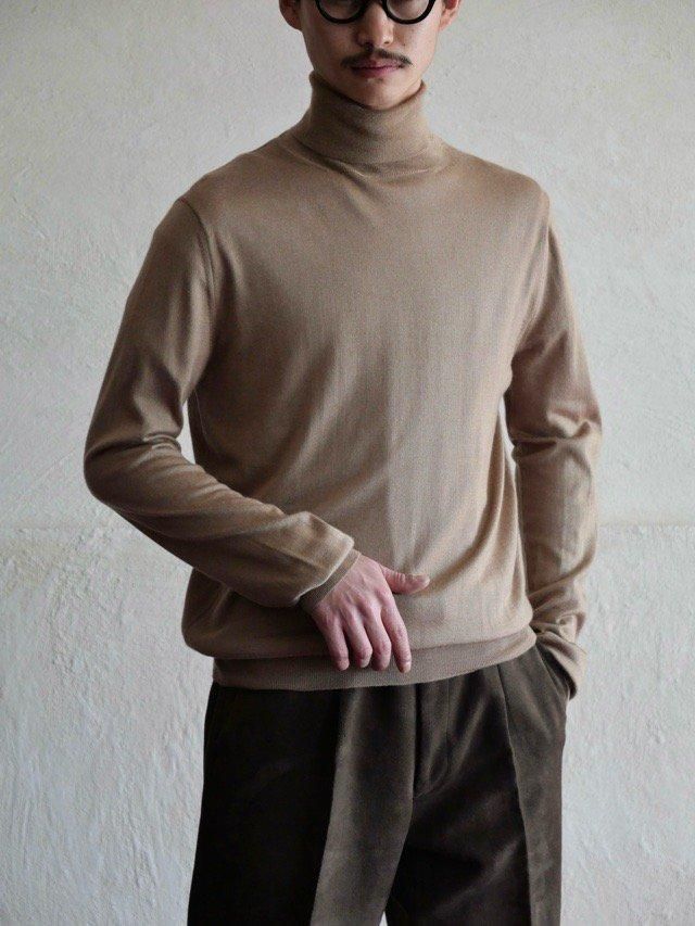 PRADA Cashmere&Silk Knit Turtle-neck Sweater