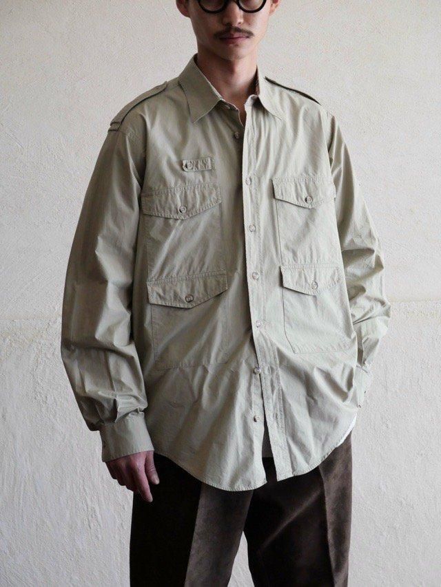 1980's Vintage Burberrys' Safari Shirt, Made in USA.