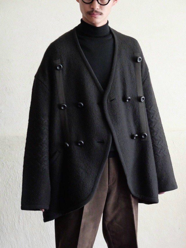 1980's ISSEY MIYAKE Wool Knit Over Jacket