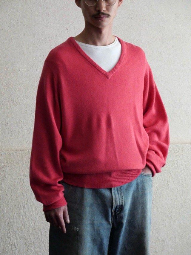 1970~80's Vintage Ballantyne Knit Sweater,
100% Pure Cashmere / PINK